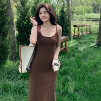 现货针织吊带连衣裙B馆一楼193