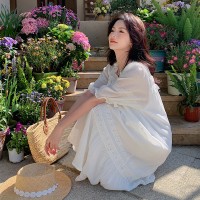 （现货）蕾丝拼接连衣裙超仙初恋裙送腰带207