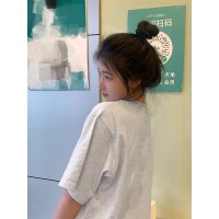 卡通印花200克后包条春夏季纯棉大码短袖T恤