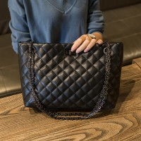 包包女包新款大容量菱格链条包质感时尚女士单肩大包bags