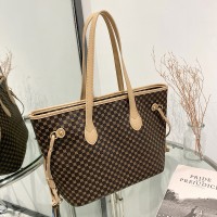 女士托特包2024新款时尚简约女包包洋气潮流百搭购物袋妈咪包