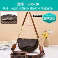 厂家2024春夏韩版新款链条超火马鞍包肩斜挎时尚包包女T2089