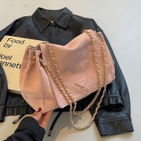 艾米兔女包2024新款时尚简约大容量洋气纯色百搭单肩斜挎托特包