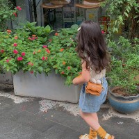 春季新款韩版迷你儿童女童单肩包蝴蝶结链条斜挎小包亲子包女包