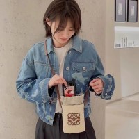 法式草编包2024新款包包罗家手工编织女包水桶包单肩斜挎包小包夏