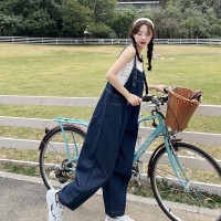 现货春夏季牛仔背带裤宽松休闲连体裤女062档口2327款