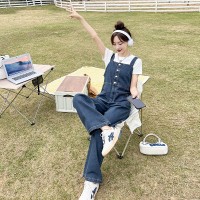 现货春夏季牛仔背带裤宽松休闲连体裤女062档口2330款