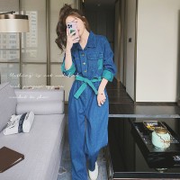 【现货2024】连体裤工装牛仔拼接撞色高级感199