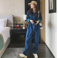【现货2024】连体裤工装牛仔拼接撞色高级感199