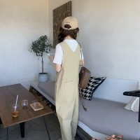 现货夏季全棉宽松休闲背带连体裤女062档口2325款