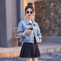 现货，牛仔外套双层下摆，里层洗毛边
