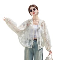现货2024夏季夏季新款轻薄镂空休闲防晒衣