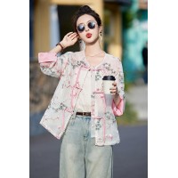 两色现货~~~2024夏季新款气质百搭刺绣新中式防晒衫薄款外套女装