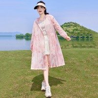 2024夏季新款防晒服长款大码休闲连帽薄款防晒衣