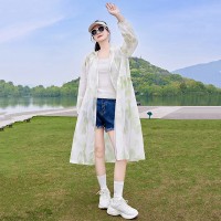 2024夏季新款防晒服长款大码休闲连帽薄款防晒衣