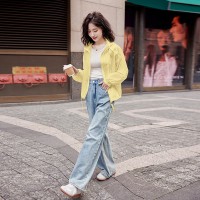 《48H发》弹力松紧抽绳连帽立领防晒衣短外套