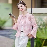 新中式重工刺绣蕾丝防晒衣外套百搭女夏季轻薄防晒衣
