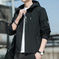 2024春季夹克男士大码休闲外套青少年潮流工装连帽夹克J
