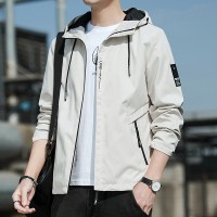 2024春季新款男士大码休闲外套青少年潮流工装连帽夹克J