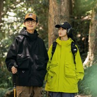 Q冲锋衣外套情侣春秋季款美式登山防水户外三合一休闲工装夹