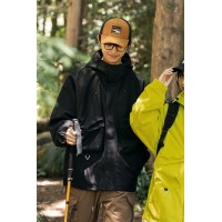 Q冲锋衣外套情侣春秋季款美式登山防水户外三合一休闲工装夹