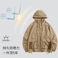 Q冰丝防晒衣防紫外线钓鱼服遮阳防晒衣帽遮脸一体超薄款骑车