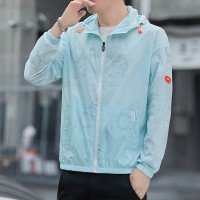 Q潮牌防晒衣男士夏季轻薄透气冰丝凉感时尚防晒服外套男户外