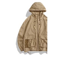 Q防晒风衣男女夏季连帽外套情侣户外运动钓鱼工装薄款防晒衣