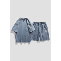 TZ007学生潮流短袖t恤运动套装男青少年夏装衣服帅气男装