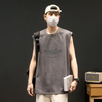 运动背心男夏季薄款无袖t恤潮牌宽松篮球上衣ins港风简约百搭坎肩