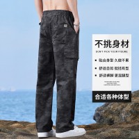 美式纯棉迷彩工装裤男士2024夏季新款机能运动阔腿休闲裤子春秋款
