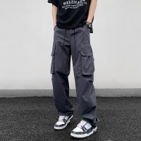 新款三防裤户外冲锋裤防水全开拉链设计感拼接内穿裤腰带