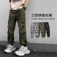 新款三防裤户外机能风多功能口袋设计设计感拼接内穿裤腰带