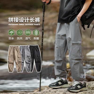 <!--新款三防裤户外机能风多功能口袋设计设计感拼接-->