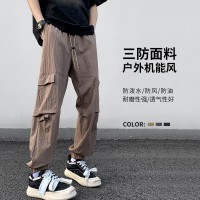 新款三防裤户外机能风多功能口袋设计设计感拼接（跨境标准）