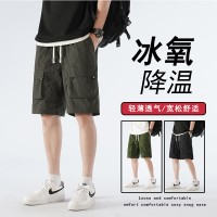 短裤男跑量透气轻薄速干压五分裤公版冰丝短裤男休闲裤男