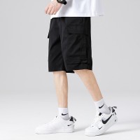 Q潮牌夏季工装短裤男2024新款宽松休闲五分裤潮街头男中裤