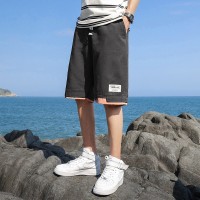 Q短裤男士夏季冰丝薄款工装休闲中裤男生潮牌运动速干五分裤