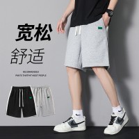 短裤男夏季潮流宽松篮球裤纯色百搭休闲裤运动裤五分裤韩版沙滩裤
