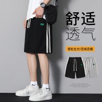 短裤男夏季潮流宽松篮球裤纯色百搭休闲裤运动裤五分裤韩版沙滩裤