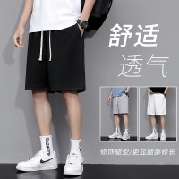 纯色短裤男夏季潮流宽松篮球裤百搭五分裤休闲裤运动裤韩版沙滩裤