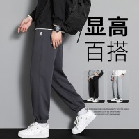 春季薄款卫裤小脚裤休闲裤男秋冬季长裤弹力松紧束脚九分裤运动裤