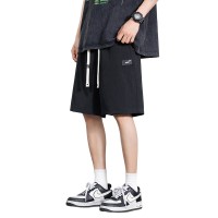 2024新款冰丝休闲短裤男夏季休闲时尚五分裤子青少年宽松直筒中裤