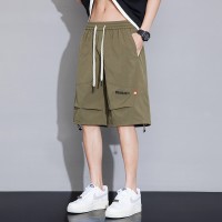 新款男士五分裤夏季薄款宽松直筒学生裤子外穿透气休闲潮短裤