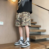 新款大码休闲短裤男生夏季薄款五分马裤男生宽松男款运动工装裤子