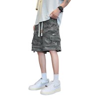 新款大码休闲短裤男生夏季薄款五分马裤男生宽松男款运动工装裤子