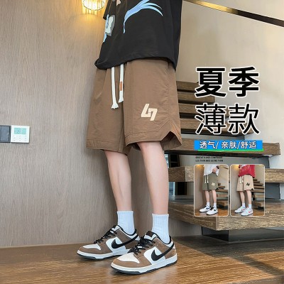 <!--裤子男款夏季短裤男士2024新款潮牌薄款宽松五分裤百搭运动休闲裤-->