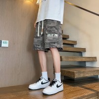 新款大码休闲短裤男生夏季薄款五分马裤男生宽松男款运动工装裤子