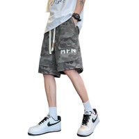 新款大码休闲短裤男生夏季薄款五分马裤男生宽松男款运动工装裤子
