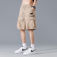 2024新款工装短裤男夏季男士运动休闲美式中裤男生速干宽松五分裤